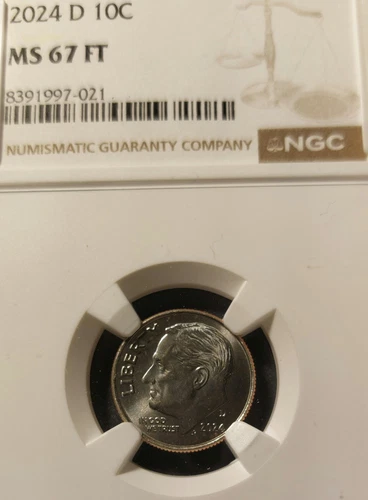 2024 D Roosevelt Dime NGC Certified MS67 FT