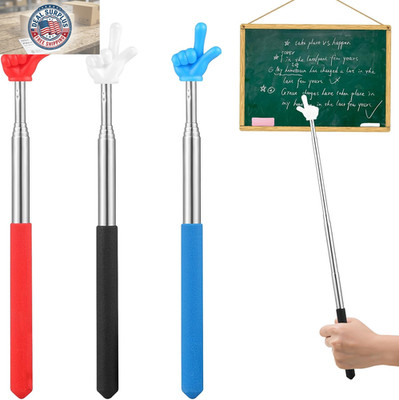 3 Pcs Pointer Finger Stick, Multipurpose Teacher Pointer Stick, Extendable Class