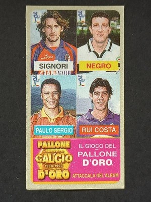 1998/99 Gold Football Figure # Signori Negro Paulo Sergio Rui Costa