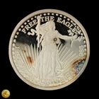 1985 HJR Free The Eagle 5th Anniversary Proof 2oz .999 Fine Silver Round -E692
