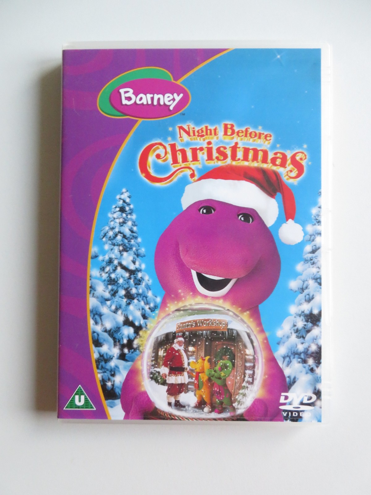 BARNEY: NIGHT BEFORE CHRISTMAS (DVD) BOB WEST DAVID JOYNER 2002 REGION 1 & 2