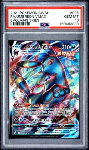 PSA 10 Umbreon VMAX 095/203 SWSH07: Evolving Skies Holo