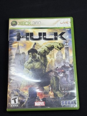 The Incredible Hulk (Microsoft Xbox 360, 2008) No Manual -Tested DAMAGED