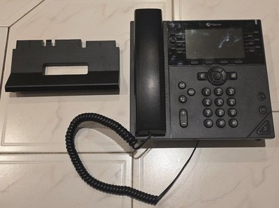 Polycom VVX 450 Ring Central Business VoIP Phone Black 2201-48840-001 with stand