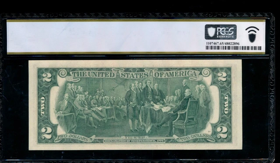 AC 1976 $2 Kansas City FRN *STAR* PCGS 65 PPQ Fr 1935-J* KEY - Image 2 of 2