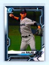 2021 Bowman Jose Salas Chrome Prospects Miami Marlins