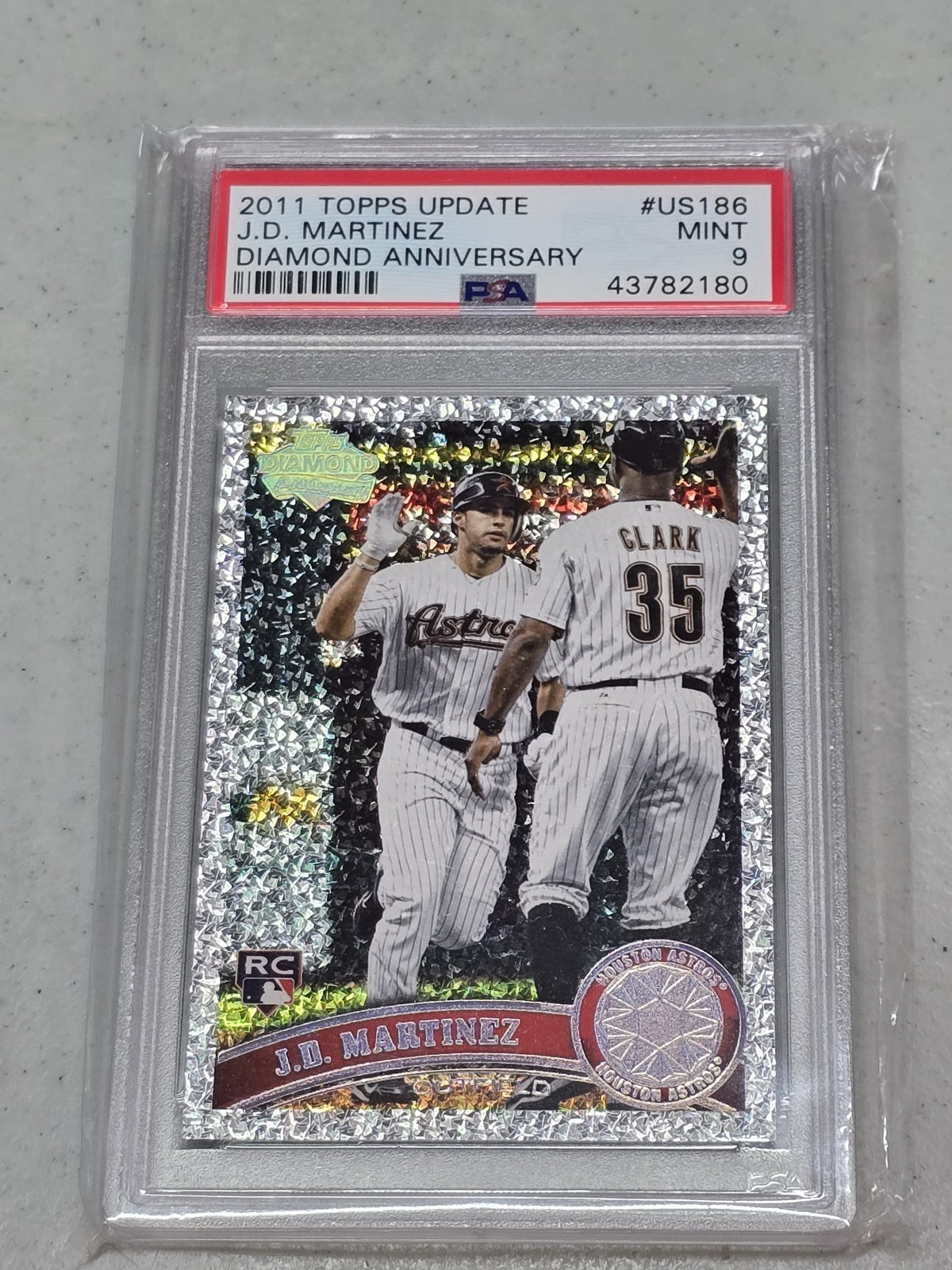 2011 Topps Update #US186 J.D. Martinez Diamond Anniv PSA 9