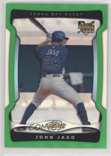 2009 Topps Finest Green Refractor 89/99 John Jaso #142 1s8