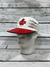 VTG Black Label Canadian Style Beer Advertising Stretch Fit Painters Hat Cap OS