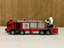 1/50 SANY JY200 Emergency Fire Rescue Major Fire Truck Volvo Diecast Car Toy