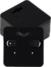 100 Pcs Earring Cards Kraft Earring Display Cards Blank Earring Holder Cards