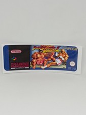 STREET FIGHTER II 2 TURBO (UKV) SUPER NINTENDO / SNES replacement label