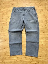 Dickies Relaxed Fit Mens Carpenter Work Pants 7 Pocket Gray W36 L30