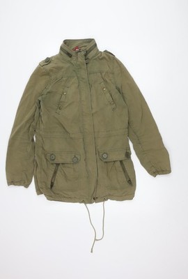 H&M Militärjacke Herren grün, Größe 38, mit Kapuze