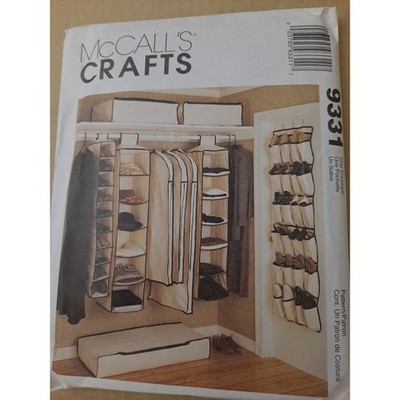 Mccalls Crafts 9331 Closet Organizer 19 Pieces Uncut
