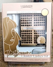 Lashview Cluster Lashes Kit Eyelash Extensions DIY The Breeze Style 10-16mm
