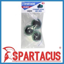 3x Spartacus SP346 Strimmer Trimmer Garden Spool Line Fits Weedeater Machines
