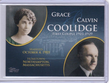 2008 Topps Updates FC-28 GRACE CALVIN COOLIDGE First Couples  ID9