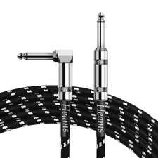 Guitar Instrument Cable Noise Free Long Lasting 1 Quarter Inch Cord Use AMP
