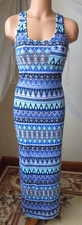 TIMING SUN DRESS SLEEVELESS SCOOP NECK MULTICOLOR SOFT SMALL NEW