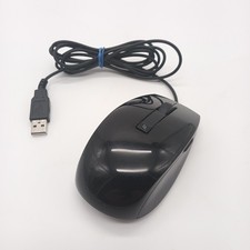 Dell 0V7623 Black 6-Button Wired USB Laser Scroll Mouse Tested and Working