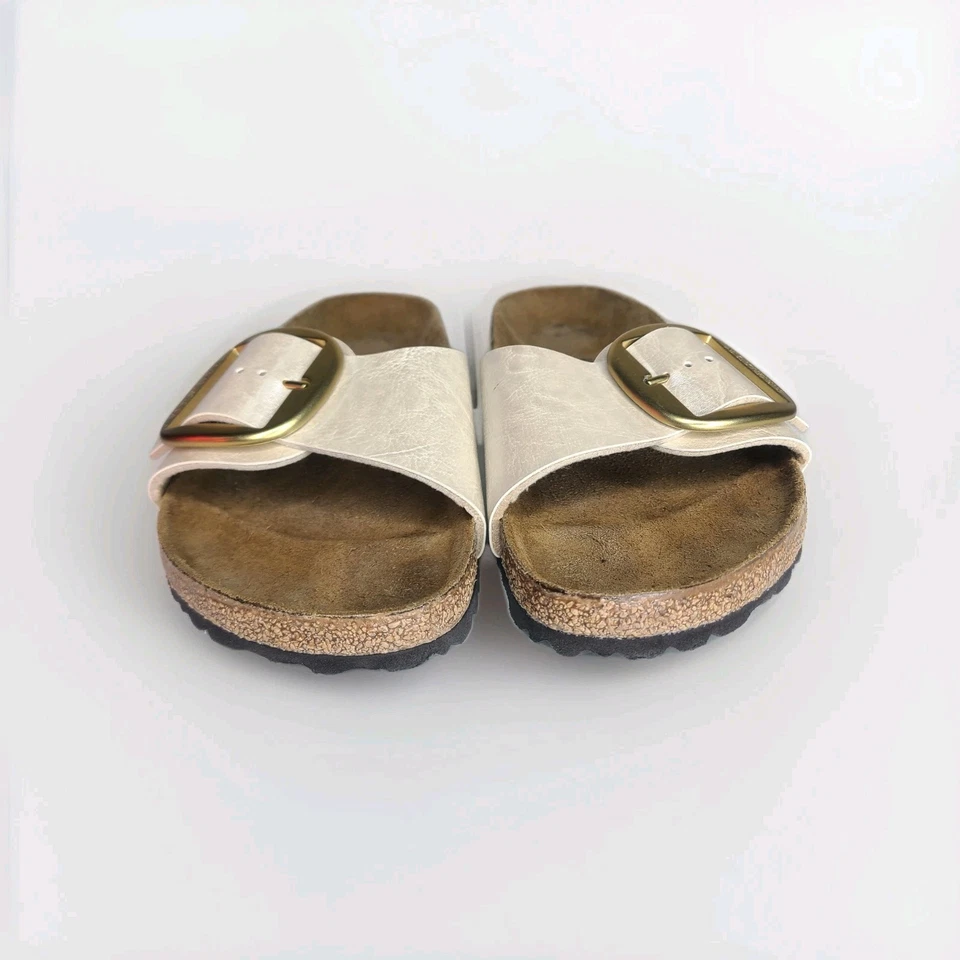 Birkenstock Madrid Big Buckle Damen US 10 EU 41 Pearl White Sandalen schmal - Bild 4 von 4