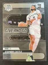 Stephon Castle Give And Go 2024-25 Panini Mosaic #6