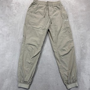 YOUNGLA Pants Men's Small Ultimate Workout Jogger Tan Athletic Drawstring Gym