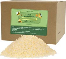 Beeswax Pellets 10LB Beeswax Triple Filtered Beeswax Pastilles for Candle Mak...