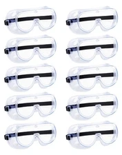YunTuo 10 Pack Anti-fog Protective Safety Goggles,Safety Glasses,For Industri...