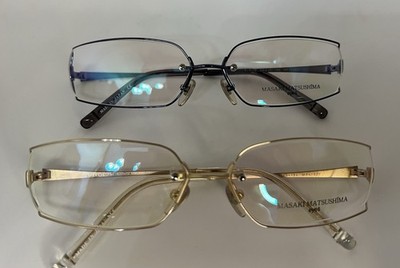 Masaki Matsushima Eyeglasses Optical TTi-P MF 1027 C. Gold or Gray S: 56[]15-130