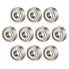 10pcs Deep Groove Ball Bearing 624ZZ Double Shield 4mm x 13mm x 5mm Carbon Steel