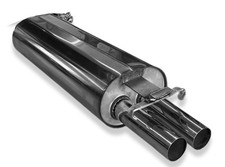 FOX Sportauspuff Endschalldämpfer 2x55mm für Mercedes E-Klasse W123 S123 230 E