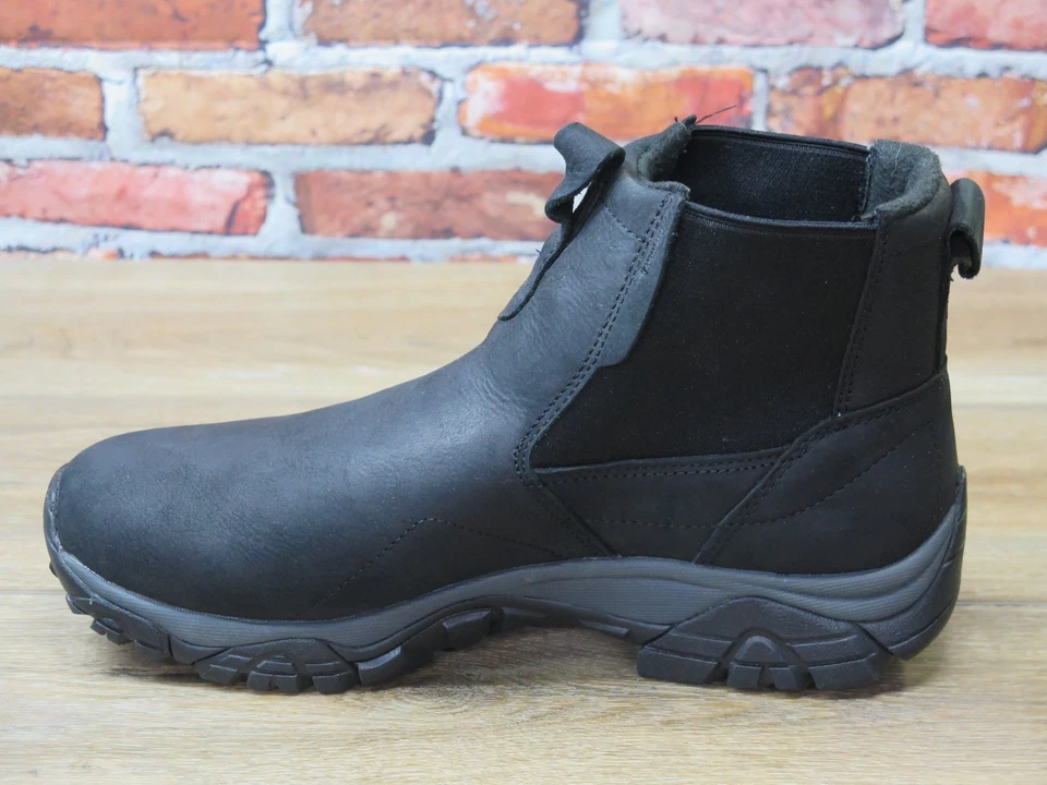 Bota de cuero negra impermeable Merrell Moab Adventure Chelsea para hombre *J61847 Foto 4 de 4