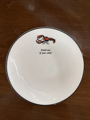 Lenox Kate Spade Concord Square Cause a Stir Dessert Plate Lobster Break Out