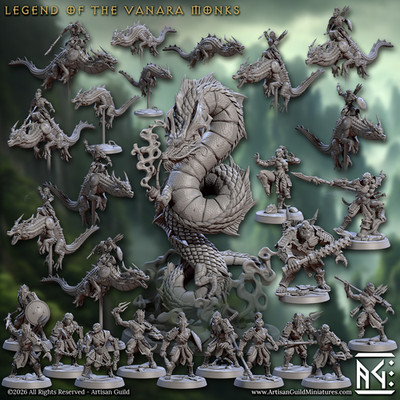 Artisan Guild -  Legend of the Vanara Monks (Tabletop & Rollenspiel Miniaturen)