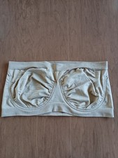 Rhonda Shear Women's Beige Seamless Strapless Underwire Bra Size 2XL