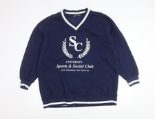 Womens UK Size 12 Primark Blue Pullover Sweatshirt