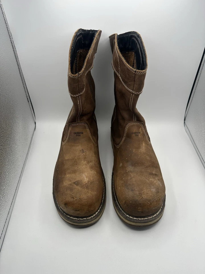 Мужские рабочие ботинки KEEN Utility размер 13D с карбоновым носком коричневые кожаные без застежек EH ASTM - Изображение 2 из 4