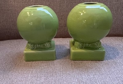 Fiestaware Chartreuse Bulb Candle Holders Fiesta HLC - New Fiesta