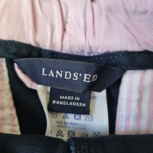 Lands End Navy School Uniform Plain Front Pants Girls 6 New with Tags - Picture 4 of 13