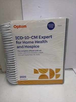 ICD-10-CM Expert for Home Health and Hospice 2025 Spiral Bound by Optum