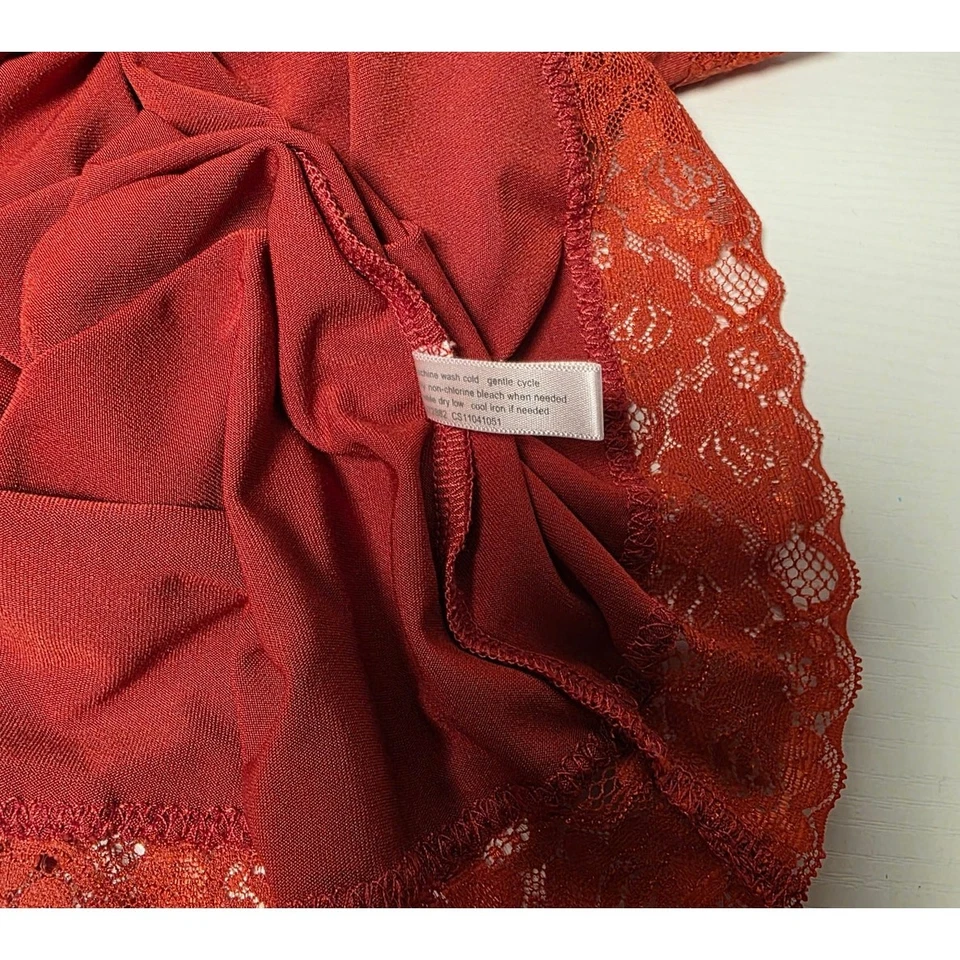 Y2K Lace Red Camisole Cami Top Layering Plus Size 3x Casual Bella  Undershirt - Image 4 of 4