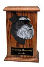 Schnauzer Natural Memorial Urn