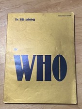 The Who Anthology VINTAGE SONGBOOK piano/vocal/guitar