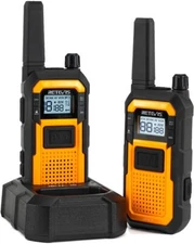 Retevis RB48 Waterproof Walkie Talkies Heavy Duty Long Range Two Way Radio 2Pack
