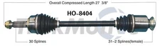Front Passenger Right CV Axle Shaft SurTrack HO-8404 for Acura MDX ZDX 2010-2013