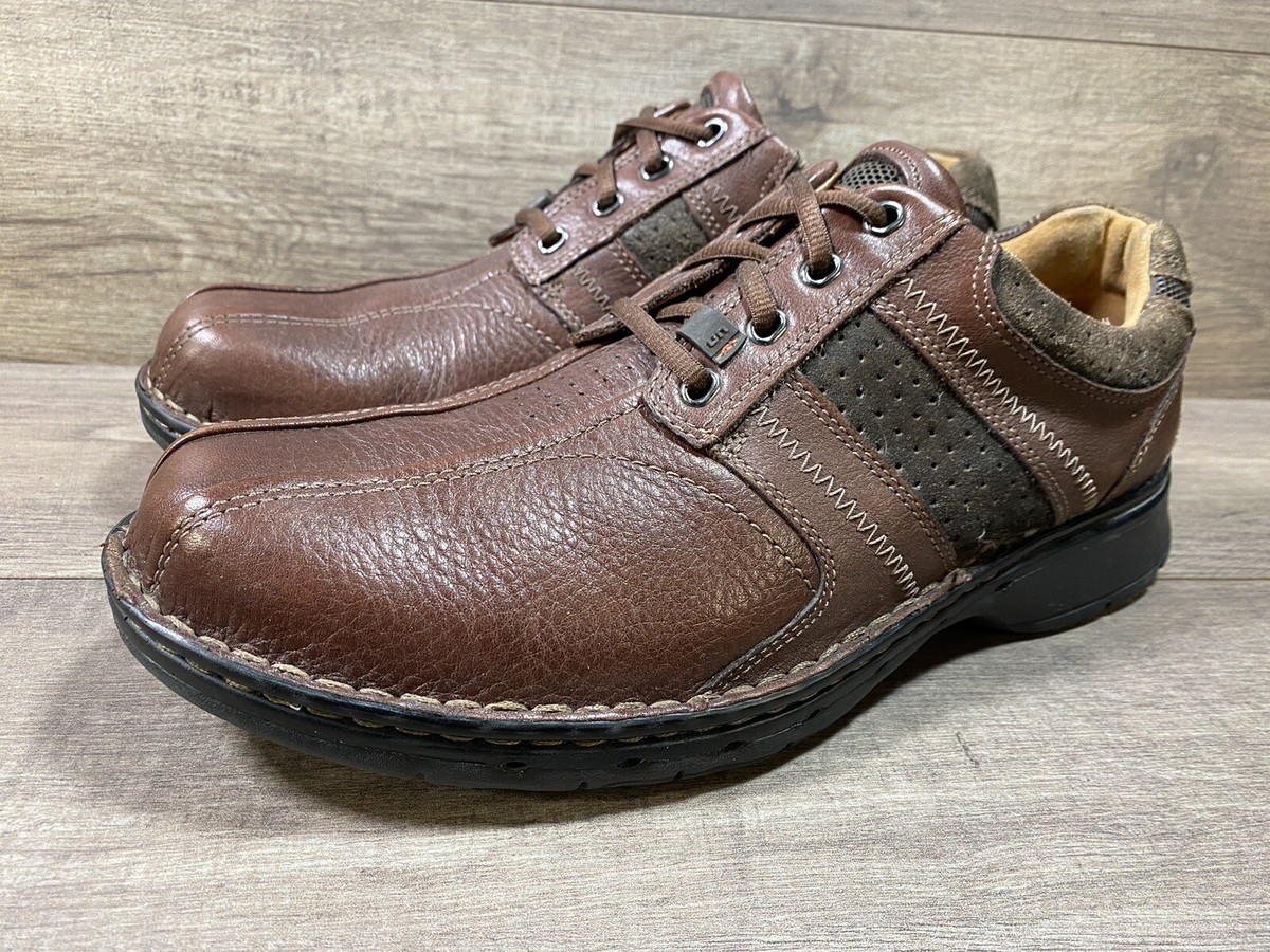Clarks Unstructured Shoes Mens Size 11 M Casual Brown