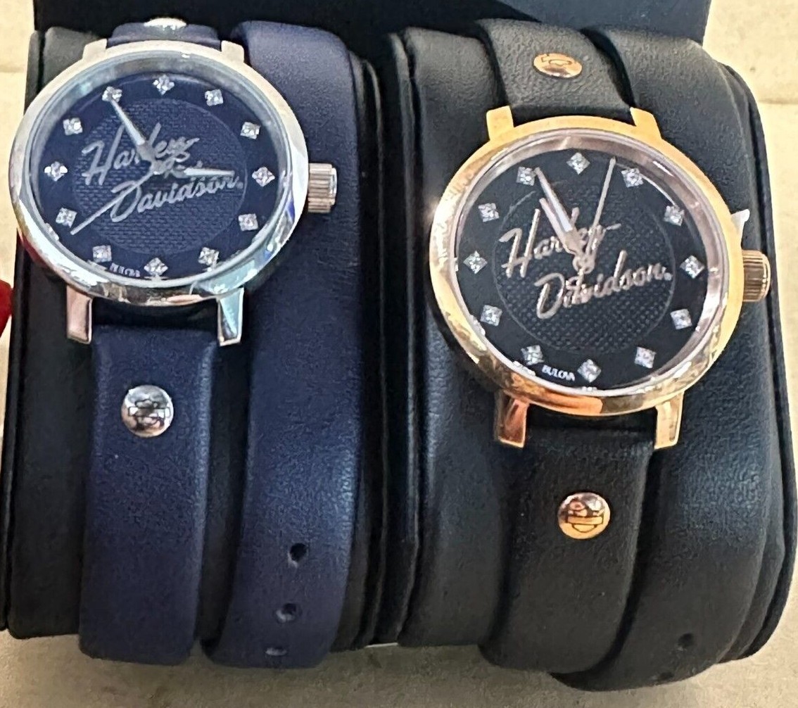 Harley-Davidson ハーレーダビッドソン Bulova 腕時計 Harley Davidson Double Wrap Watch by Bulova | eBay