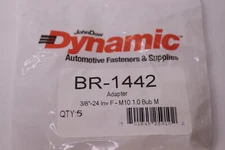 (5-Pk) John Dow Dynamics Inverted Brake Adapter Fitting M10 1.0 3/8"-24 SAE 